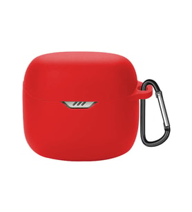 Microsonic JBL Tune Flex Mat Silikon Kılıf Siyah (Kırmızı)