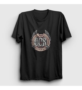 Presmono Unisex Beyaz Ccr Creedence Clearwater Revival T-Shirt 489523tt (Siyah)