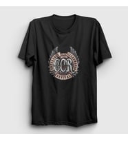 Presmono Unisex Beyaz Ccr Creedence Clearwater Revival T-Shirt 489523tt (Siyah)