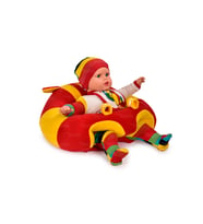 TOKKO Bebek Bebe Yatmaz Oturma Destek Minderi - Bebek Koltuğu - Büyük Bebek Oturağı Bebeyatmaz (Sarı-Kırmızı)