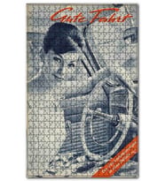 Cakapuzzle Araba Reklamı 1950 ler Kadın Görseli Puzzle Yapboz MDF (Ahşap) (255 Parça)