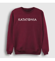Presmono Unisex Beyaz New Logo Katatonia Sweatshirt 90631tt (Bordo)