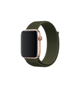 BİPOWER Apple Watch 42-44 mm KRD3 Hasır Kordon (Haki)