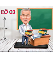 öğretmenler günü için öğretmen biblosu (Kırmızı)