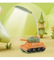 Tank Masa Lambası Ve Kalemlik, Lacivert, 22x14 (Turuncu)