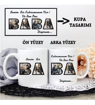 Kişiye Özel Kahraman Baba Kupa Bardağı (Beyaz)