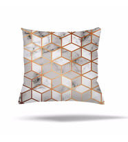 Geometrik Patchwork Çiçek Etnik Gizli Fermuarlı Yastık Kılıfı Kırlent Kılıfı Koltuk Yastık Kılıfı  (Gri)