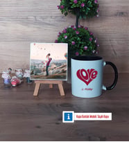 Sevgiliye Hediye Fotoğraflı Dekoratif Taş, Kupa Bardak Beyaz Hediye (Model 11)