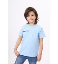 Toontoy Erkek Çocuk Cep Baskılı Tişört (Mavi)