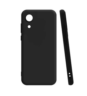 Samsung Galaxy A03 Core Kılıf Kamera Korumalı Silikon Rubber Arka Kapak (Siyah)