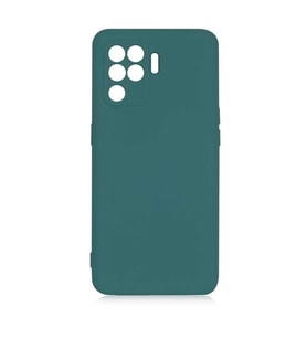 Oppo Reno 5 Lite Kılıf Lansman Tasarım İç Yüzeyi Kadife Silikon (Yeşil)