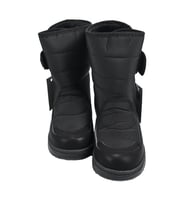 SİA ÇANTA BOOT'S ÇIRTLI & ORTAPEDİK  & ANATOMİK SAĞLAM KAYMAZ TABANLI UZUN KONÇLU İÇİ KÜRKLÜ NEFES ALAN ÇOCUK SNOW BOOT (Siyah)