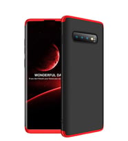 Microsonic Samsung Galaxy S10 Kılıf Double Dip 360 Protective (Kırmızı)