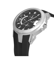 Polo Air Kauçuk Kordon Metal Kasa Erkek Kol Saati PL-0974Ex (Siyah-Gümüş) (Siyah - Gümüş)