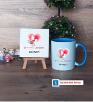 Anneler Günü Hediyesi Dekoratif Taş, Kupa Bardak Kırmızı Hediye (Model 3)