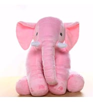 80 cm Uyku Arkadaşım Fil Peluş - Dev Fil (Pembe)