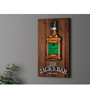 BK Gift Kişiye Özel Kabartma Tasarımlı Ahşap Bar Tabelası 61cm, Home Bar Tabela, Rustik Ev Dekorasyonu, Duvar Dekoru (Model 6)