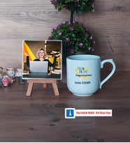 En İyi Fizyoterapist Fotoğraflı Dekoratif Taş, Kupa Bardak Beyaz Hediye (Model 5)