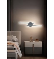 Sare Aplik Modern Tasarım Gün Işığı Ledli Banyo - Mutfak - Salon Led Duvar Aplik (Gri)