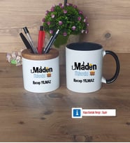 Maden Mühendisi Kalemlik, Kupa Bardak T Kişiye Özel Hediye (Model 12)