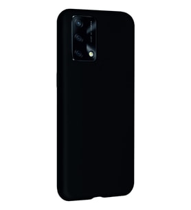 Oppo A74 Kılıf Kamera Korumalı Silikon Rubber Arka Kapak (Siyah)