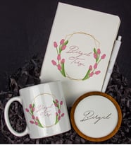 Kişiye Özel Defter Kalem Kupa Ve Bardak Altlığı Hediye Seti 103770 (Model 2)