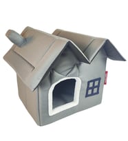 XPERMATE Pet Villa Kedi Evi Kedi Villası Kedi Kulübesi Kedi Evleri (Antrasit)