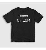 Presmono Unisex Çocuk Beyaz Arrows Minecraft T-Shirt 29126tt (Siyah)