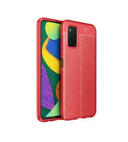 Galaxy A03S Kılıf Zore Niss Deri Desenli Silikon Kılıf (Kırmızı)