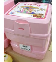 BESLENME KABI VE KAŞIK-ÇATAL SETİ (Pembe)
