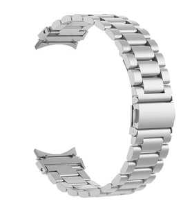 Microsonic Samsung Galaxy Watch 4 40mm Solid Steel Kordon Siyah (Gümüş)
