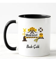 Makinist Kupa Bardağı (Siyah)