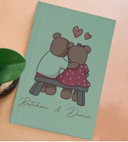 BK Gift Kişiye Özel Sevgili İsimli Sert Kapaklı Su Yeşili Defter, Sevgiliye Hediye, Doğum Günü Hediyesi, Anı Defteri (Model 3)