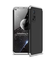 Xiaomi Mi 10T 5G Kılıf 3 Parça Slim Sert Silikon Kapak AYS (Siyah-Gri)