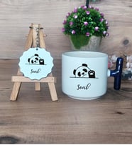 Sevimli Panda Hediye Seti Kupa Bardak T Kulplu ve Anahtarlık Arkadaşa Doğum Günü Hediyesi (Model 2)
