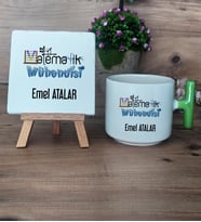 Matematik Mühendisi Hediye Seti Kupa Bardak T Kulplu ve Dekoratif Taş Mühendisler Günü Hediyesi (Model 8)