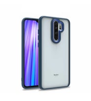 Xiaomi Redmi Note 8 Pro Kılıf Case, Kamera Lens Korumalı Elektroplatin Kaplama Sert PC Koruyucu Colourful Platinum Serisi (Mavi)