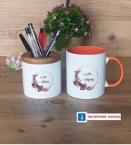 Doğum Günü Hediyesi İsme Özel Kalemlik, Kupa Bardak T Kişiye Özel Hediye (Model 13)