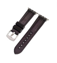BİPOWER Apple Watch 42-44mm KRD-23 Transparent Kordon (Siyah)