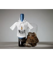 BK Gift Kişiye Özel Mini Beyaz İçki Şişesi Tişörtü , Ev Bar Dekoru, Viski, Şarap, Votka, Rakı Şişesi Tişörtü, Ev Barı (Model 15)