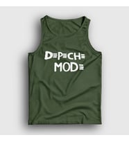 Presmono Unisex Sarı Logo Depeche Mode Atlet 140550tt (Haki)