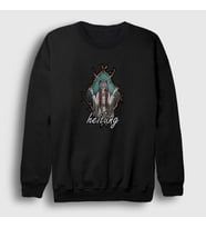 Presmono Unisex Beyaz Nature Heilung Sweatshirt 409052tt (Siyah)