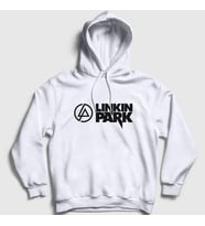 Presmono Unisex Gri Logo V2 Linkin Park Kapüşonlu Sweatshirt 98360tt (Beyaz)