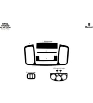 Meriç® Opel Vivaro-Traffic Ön Torpido Kaplama Maun 8 Parça 2001-2006 (Piano Black)