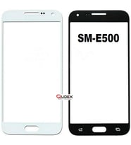 Samsung E5 SM-E500 Dokunmatik Okalı Ön Cam Lens Orjinal Kalite (Beyaz)