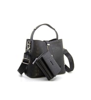 Just Polo Kilit Detaylı Kadın Cüzdan ve Omuz Çanta Kombini PBU4002-1004 (Siyah)