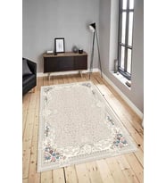 Dijital Baskılı Yıkanabilir Kaymaz Modern Renkli Salon Halısı Mutfak Halısı Yolluk ND-HY-1064 (Krem)