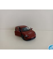 Porsche Taycan Turbo S Metal Model Oyuncak Araba 12 Cm ( ÖZEL PLAKALI ) (Bordo)