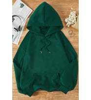 Rahat Kalıp Unisex Oversize Sweatshirt (Yeşil)