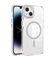 iPhone 12 Kılıf Magsafe Şarj Özellikli Airbagli Takılabilir Askı Aparatlı Nana Kılıf (Gri)